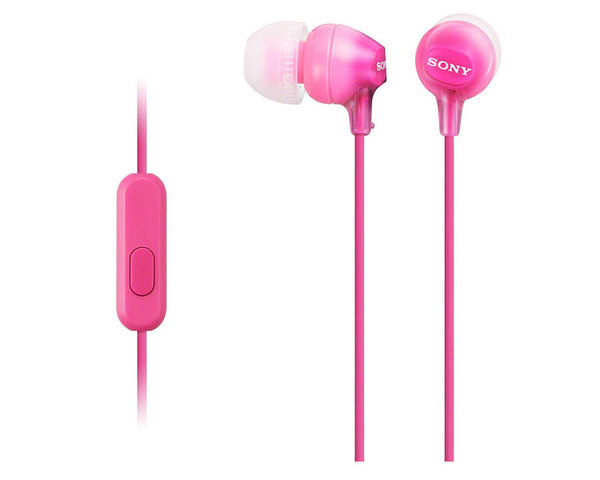 Sony MDR-EX15LP Auriculares con Micrófono Rosa