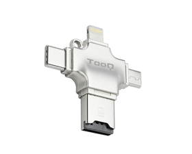 Tooq TQR-4001 Lector de Tarjetas Externo USB 4 en 1