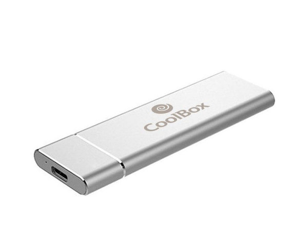 CoolBox Minichase S31 Caja Externa Disco SSD M.2 NVMe a USB-C 3.1 Plata