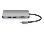 D-Link DUB-M610 Hub Adaptador USB-C 6 EN 1 Lector Tarjetas/HDMI 4K/USB-C/USB 3.0