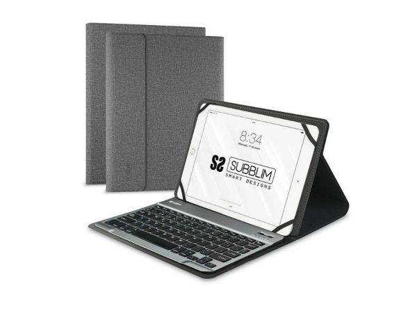 Subblim Funda con Teclado Keytab Pro Bluetooth para Tablet 10.1" Gris