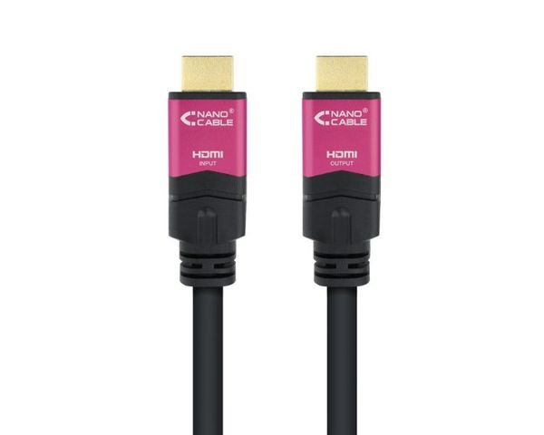 Nanocable Cable HDMI V2.0 4K 60Hz 18Gbps con repetidor Macho/Macho15m