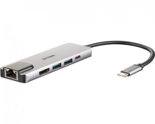 D-Link DUB-M520 Hub USB-C 5 EN 1 HDMI 4K/RJ45/USB 3.0/USB-C