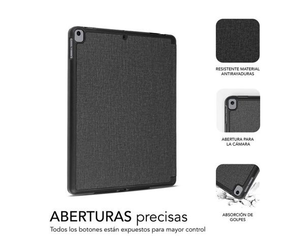 Subblim Shock Case Funda Negra para iPad 10.2"