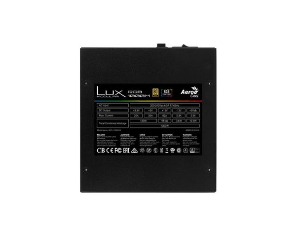 AeroCool Lux RGB Semi Modular 1000W 80 Plus Gold 