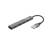 Trust Halyx Mini Hub 4 Puertos USB 2.0 Aluminio