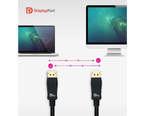 Nanocable Cable DisplayPort 1.4 Macho/Macho 1m Negro