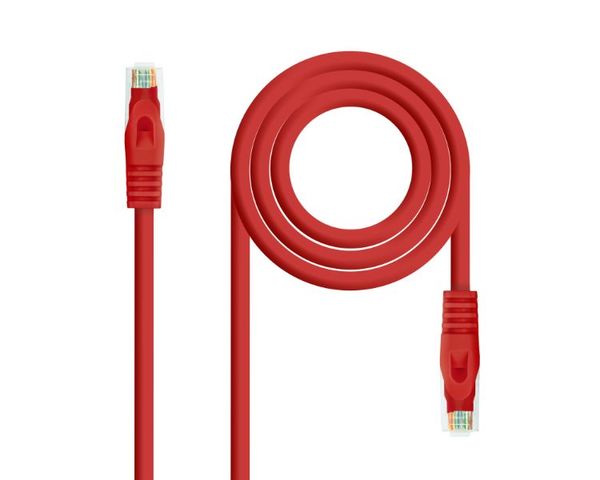 Nanocable Cable de Red Latiguillo RJ45 SFTP Cat.6 AWG24 25cm Rojo