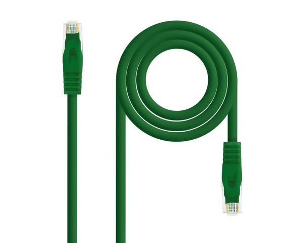 Nanocable Cable de Red Latiguillo RJ45 SFTP Cat.6 AWG24 25cm Verde 