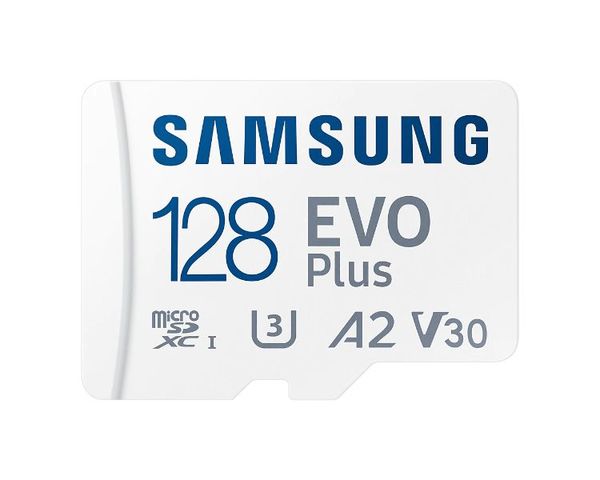 Samsung EVO Plus MicroSDXC 128GB UHS-I U3 V30 Clase 10 con Adaptador