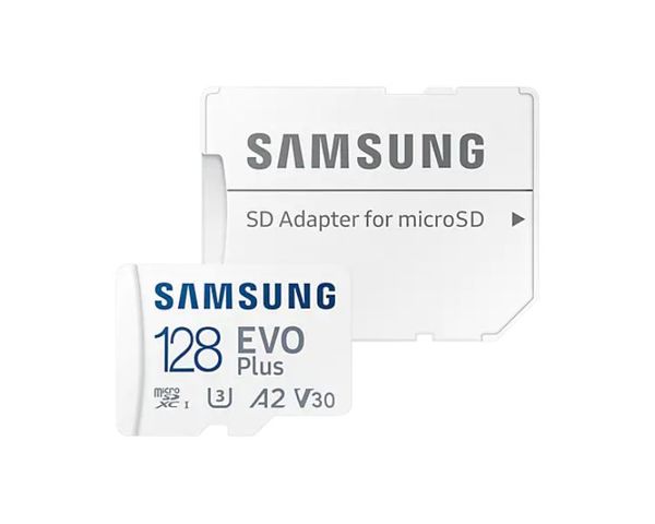 Samsung EVO Plus MicroSDXC 128GB UHS-I U3 V30 Clase 10 con Adaptador