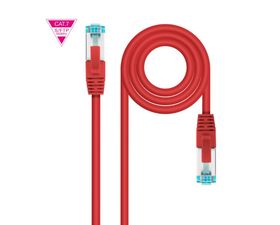 Nanocable Cable de Red Latiguillo 600MHz LSZH RJ45 SFTP Cat.7 AWG26 1m Rojo