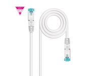 Nanocable Cable de Red Latiguillo 600MHz LSZH RJ45 SFTP Cat.7 AWG26 1m Blanco