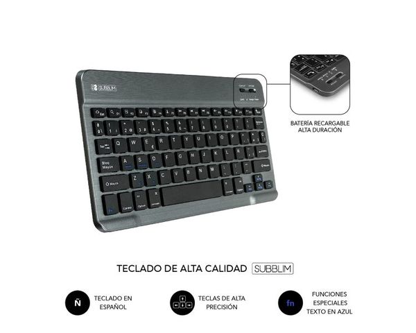 Subblim Funda con Teclado para Tablet Lenovo M10 Plus 3A 10.6" TB-125F/128F (2ª Gen)  Negro
