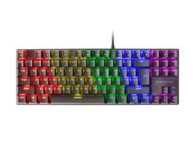 Mars Gaming MK80 Teclado Mecánico Negro FRGB Switch Azul Layout Español