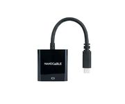 Nanocable Conversor USB-C a HDMI 4K 15cm Negro