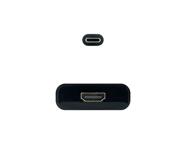 Nanocable Conversor USB-C a HDMI 4K 15cm Negro