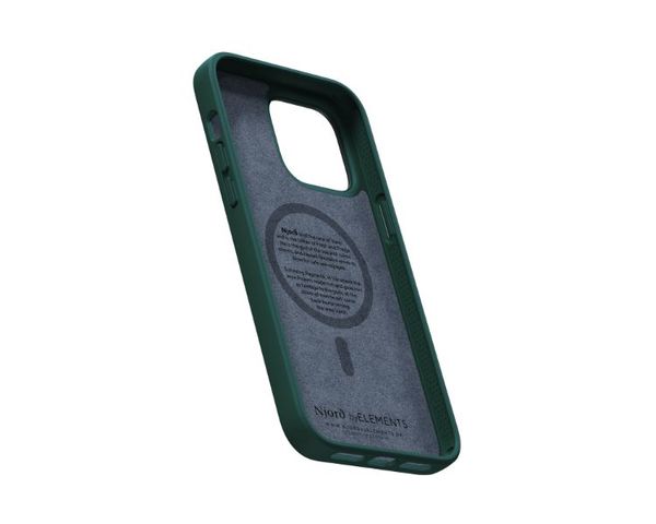 Njord Magsafe para iPhone 12/13/14 Pro MAX Piel de Salmón Verde