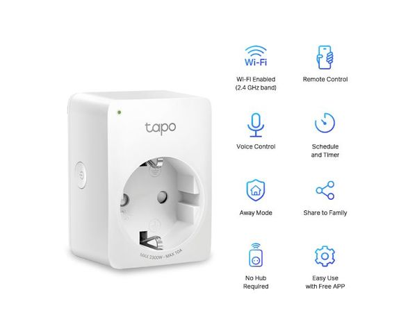 TP-Link Tapo P100 Mini Smart Wifi Enchufe Inteligente