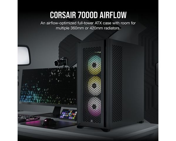 Corsair 7000D AIRFLOW Torre ATX USB 3.0 Negro