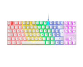 Mars Gaming MK80 Teclado Mecánico Blanco FRGB Switch Rojo Layout Español