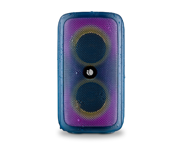NGS Roller Beast Azul Altavoz Portátil Bluetooth RGB 32W Resistente al Agua IPX5