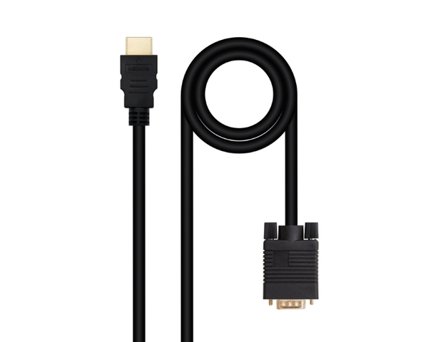 Nanocable Cable Conversor HDMI a VGA 1.8m Negro