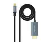 Nanocable Cable Conversor USB-C a HDMI 2.1 8K 60Hz 1.8m Negro