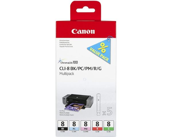 Canon Tinta Multipack 3 Cartuchos CLI-8 C/M/Y