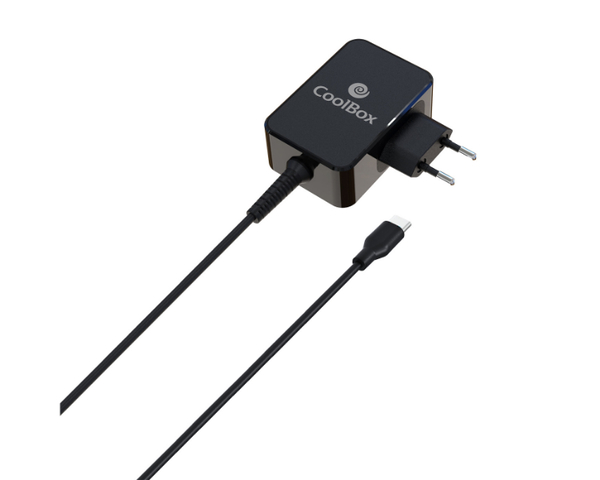CoolBox COO-NB65-PDUC Cargador Universal para Portátil USB-C PD 65W Negro