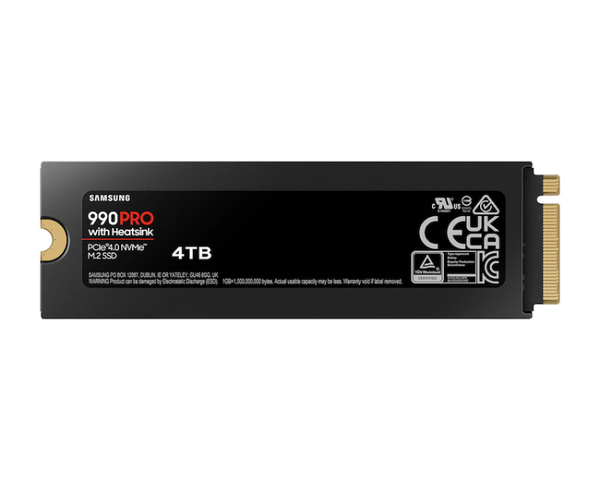 Samsung 990 PRO SSD 4TB PCIe 4.0 NVMe M.2 con Disipador Térmico