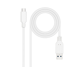 Nanocable Cable USB Tipo C a Tipo A 1.5m Blanco