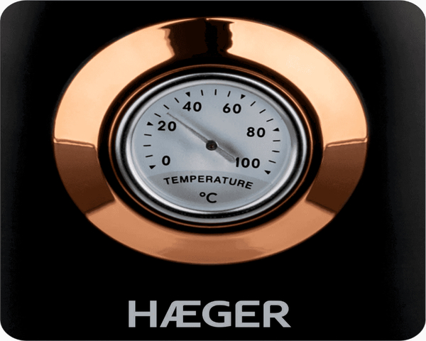 Haeger Art Deco Black Hervidor de Agua 1.7L 2200W Negro