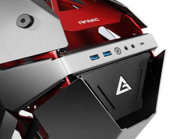Antec Torque Semitorre E-ATX Cristal Templado USB3.0 Rojo/Negro