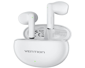 Vention ELF 06 NBKW0 Auriculares Bluetooth con Estuche de Carga y Autonomía de 6h Blancos