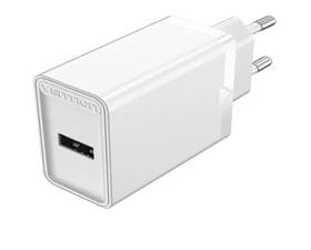 Vention FAAW0-EU Cargador de Pared USB-A 2.4A 12W Blanco