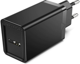 Vention FAAB0-EU Cargador de Pared USB-A 2.4A 12W Negro