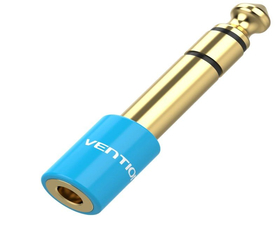 Vention VAB-S01-L Adaptador Audio Jack 6.5 Macho Jack 3.5 Hembra Azul