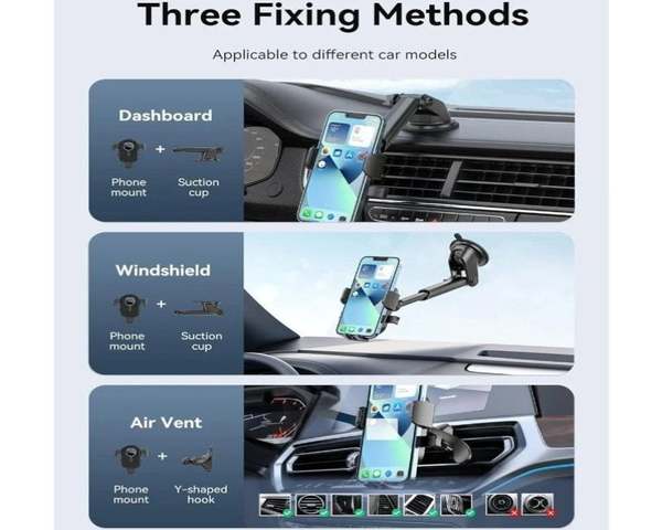 Vention KCVB0 Soporte de Smartphone para Coche Negro
