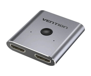 Vention AFUH0 Conmutador 4K 2.0 Bidireccional HDMI Hembra a 2xHDMI Hembra Gris