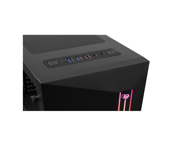 Deepgaming A200 Caja Semitorre ATX RGB con Fuente de Alimentación 650W Negro