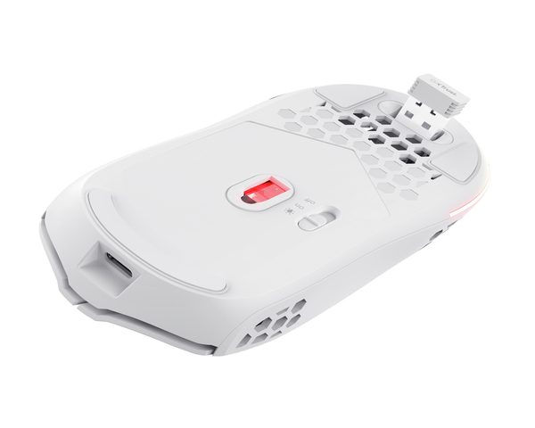 Trust GXT 929W Helox Ratón Gaming Inalámbrico RGB 4800DPI Blanco