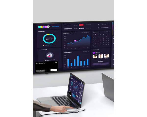 Leotec LEDS05 Docking Station 5 en1 USB-C PD 100W / USB 3.0 / HDMI 4K
