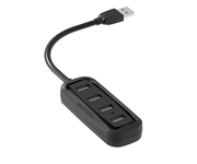 Vention VAS-J43-B050 HUB 4 Puertos USB 2.0 4xUSB 50cm Negro