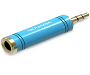 Vention VAB-S04-L Adaptador Audio Jack 6.5 Hembra a Jack 3.5 Macho Azul