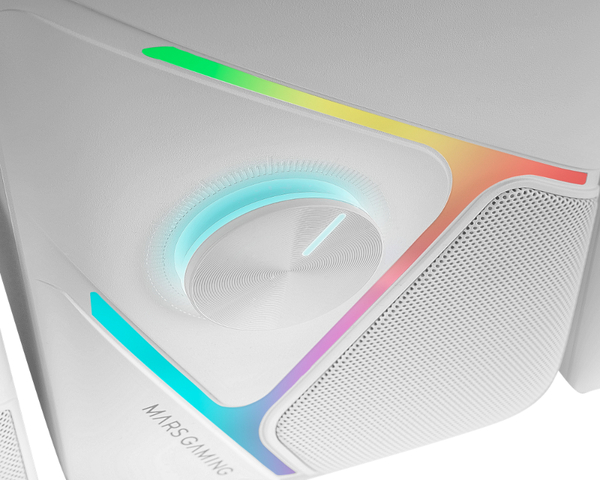 Mars Gaming MS-H21 Altavoces Bluetooth 35W RGB Blanco