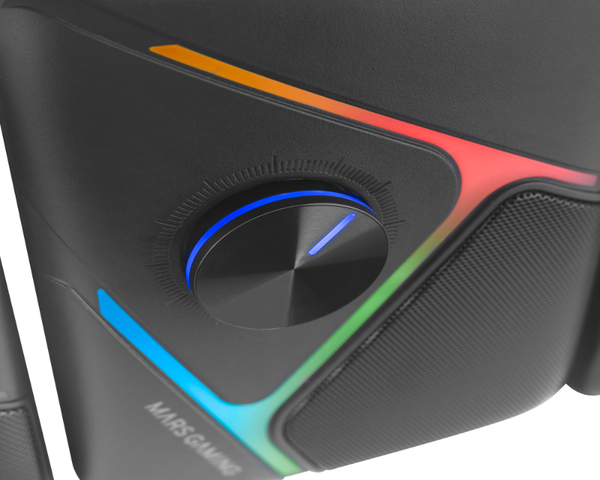 Mars Gaming MS-H21 Altavoces Bluetooth 35W RGB Negro