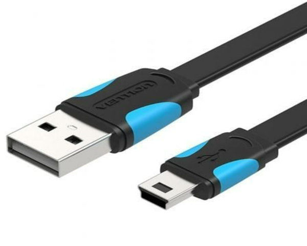 Vention VAS-A14-B100 Cable Mini USB Macho a USB Macho 2.0 1m Negro