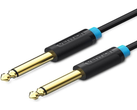 Vention BAABF Cable de Audio Estereo Mono Jack 6.5 Macho a Jack 6.5 Macho 1m Negro