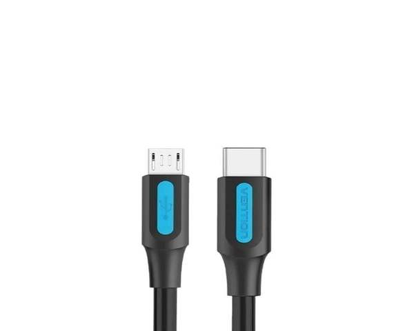 Vention COVBH Cable USB-C Macho a MicroUSB Macho 2m Negro